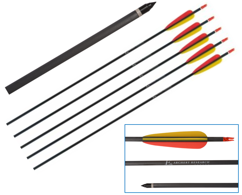 Complete Arrow - Carbon with Removable Tips 30