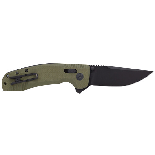 SOG TAC XR Folding Knife in Olive Drab Green - SOG12-38-02-41