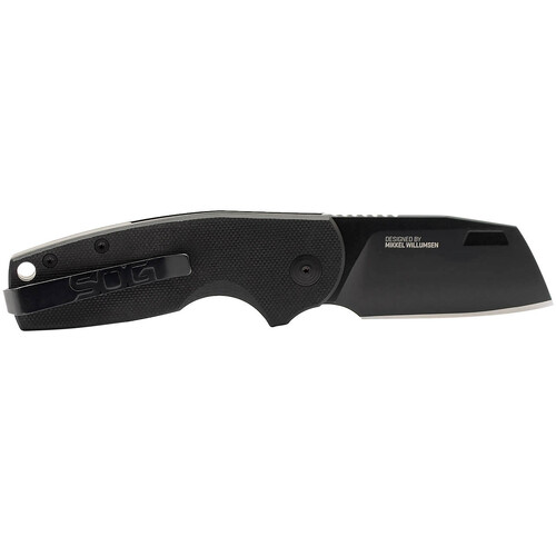 SOG Stout SJ Cleaver in Blackout Folding Knife - SOG16-03-07-57