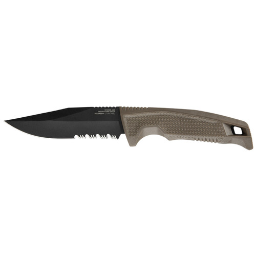 SOG Recondo FX Partially Serrated Fixed Blade Knife in Flat Dark Earth - SOG17-22-04-57