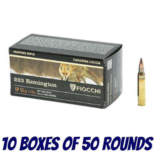 Fiocchi 223 Remington 55gr Soft Point - Brick - 70563200