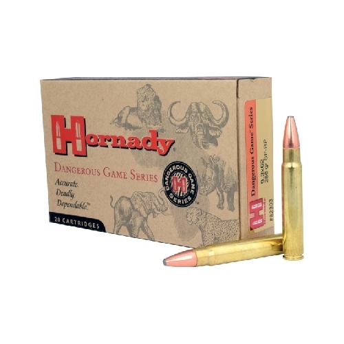 Hornady 9.3x62 Mauser 286 grain SP-RP Dangerous Game Ammo 20 rd - 82303