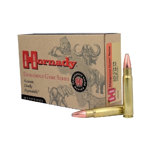 Hornady 376 Steyr 225 grain SP Dangerous Game Ammo 20 rd - 8234