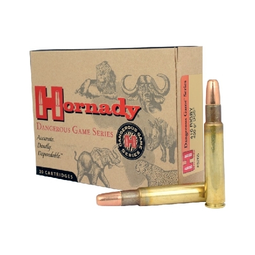 Hornady 416 Rigby 400 grain DGS Dangerous Game Ammo 20 rd - 8265