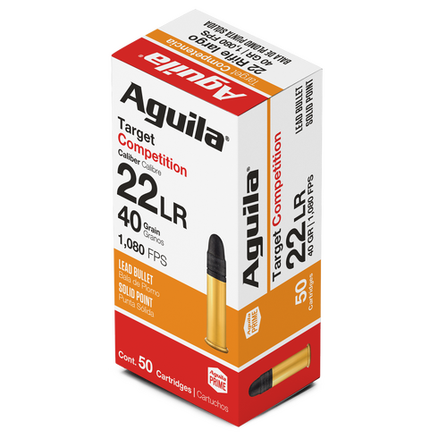 AGUILA Rimfire 22LR Target Competition Standard 40GR Ammo - 50PK - 1B220514