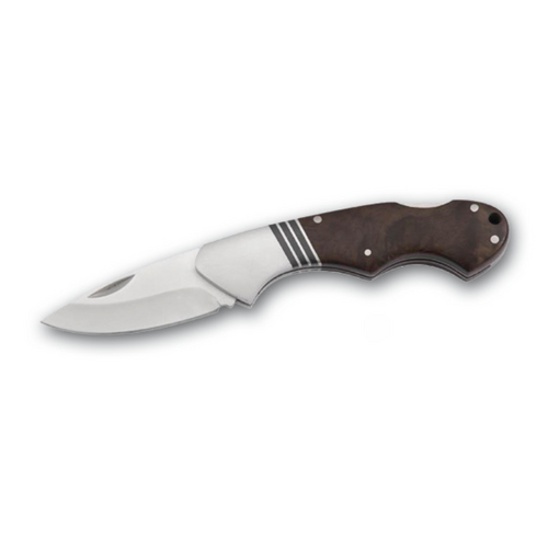 Buffalo River Hunter 4" Black Bear Folding Knife with 420 Stainless Steel - BRKBLA