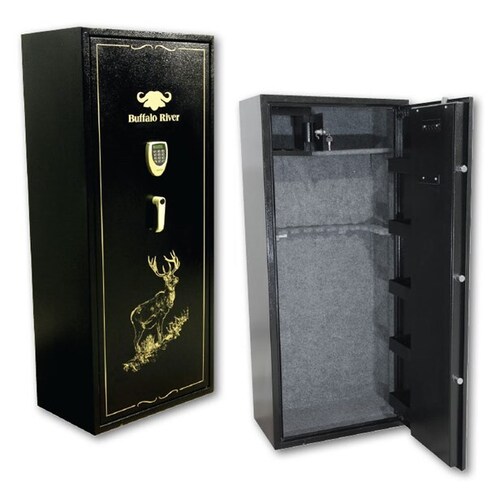 Buffalo River Gold Series A+B Gun Safe with LCD Keypad and Ammolocker 1500x540x440mm, 18 Gun Capacity - BRS4314