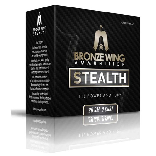 Bronze Wing Stealth 12ga 28g 1225 FPS #7.5 - 25 Rounds - BW-SLTH1275