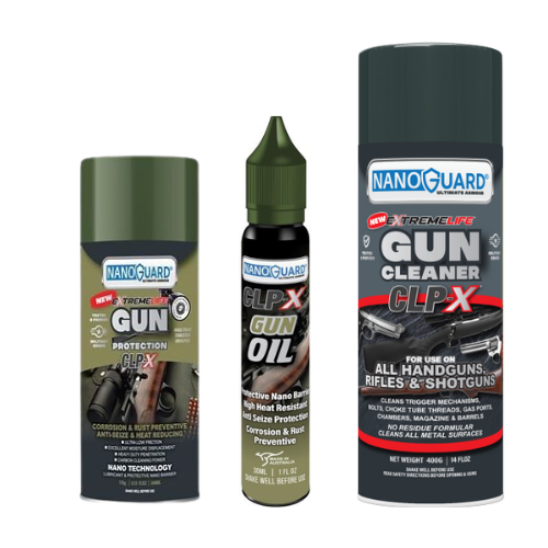 Nanoguard Extreme Life CLP-X Gun Protection 175g, Oil 30ml and Cleaner 400g - CLPX-BUNDLE