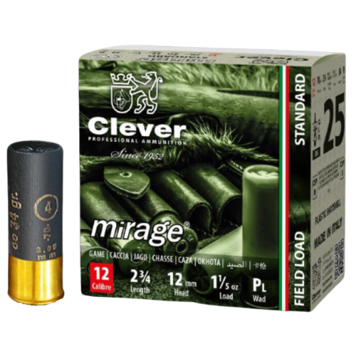 Clever Mirage Standard Game T2 34gm 12g 4 - 25 Pack - CMSGT212344