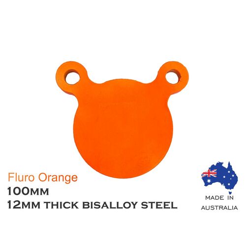 Eagleye Bisalloy Steel Gong 100mm Fluro Orange - EEG100FO