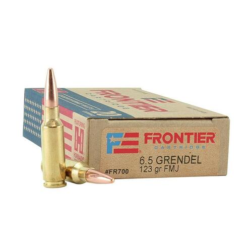 Frontier 6.5 Grendel 123 grain FMJ Ammo 20 rd - FR700