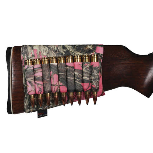 Grovtec Rifle Buttstock Ammo Holder Truetimber Pink - GTAC74