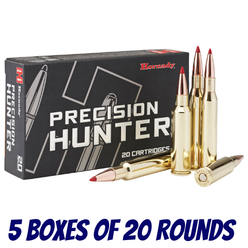 Hornady Precision Hunter 308 Win 178 Gr ELD-X® - 5 Boxes Of 20 Rounds - H80994-100PK