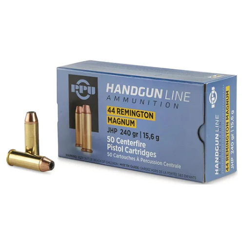 PPU 44 Magnum 240gr JHP Ammunition - 50 Rounds - HH44B