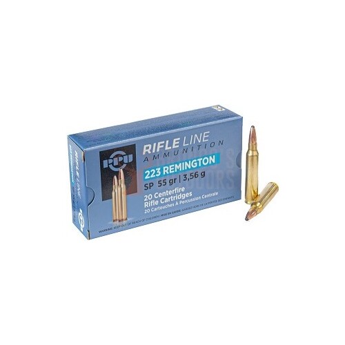 PPU 223 Rem 55gr Soft Point Ammunition - 20 Pack - HR223B_20PK