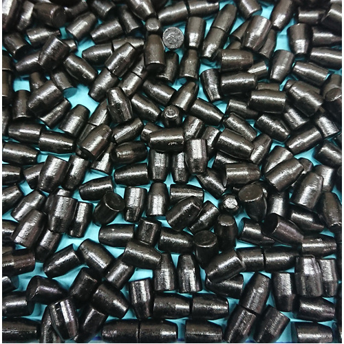 HRBC 9mm/.38 Super 126gn Flat Point "No Lube Groove" Flat Base Projectiles - 1000 Pk - HRBC9/38126FPNLG1000