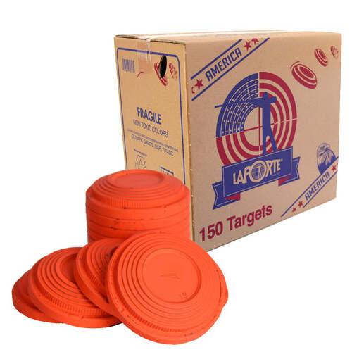 Laporte High Dome Orange Clays - 150 Pack - LAP-HD-ORA-150