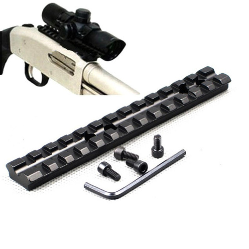 Patrol Tactical 5.5" Weaver Picatinny 20mm Rail Scope Mount 13 Slots for Rifle Shotgun