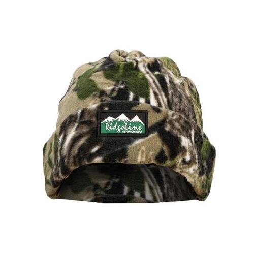 Ridgeline Polar Fleexe Youth Beanie Buffalo Camo - RLABNPLX