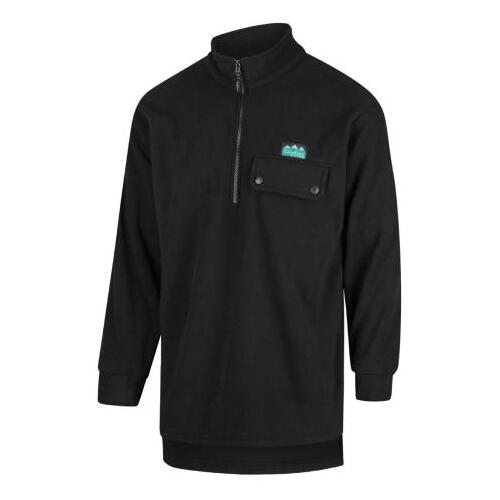 Ridgeline Premium Workmans Zip Bushshirt Black S  - RLCBZB1