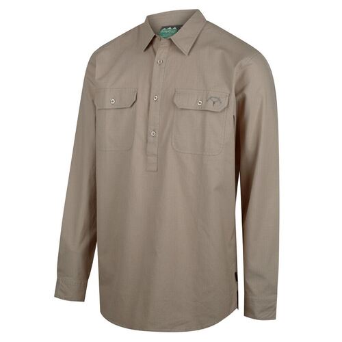 Ridgeline Yard Placket Shirt Beech S - RLCSHYPBC1