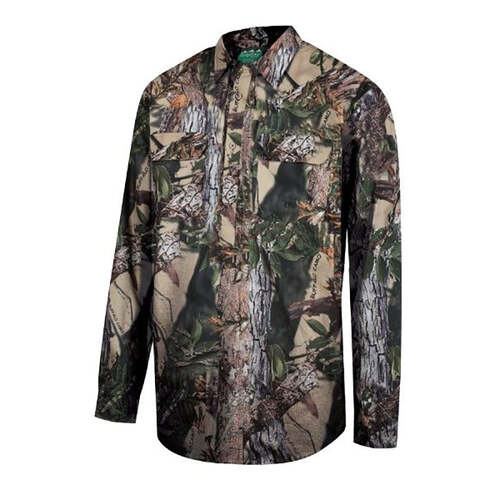 Ridgeline Yard Placket Shirt Buffalo Camo M  - RLCSHYPX2