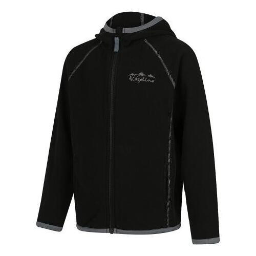 Ridgeline Kids Raglan Hoodie Black (2 Year Old)   - RLKHDRLB02