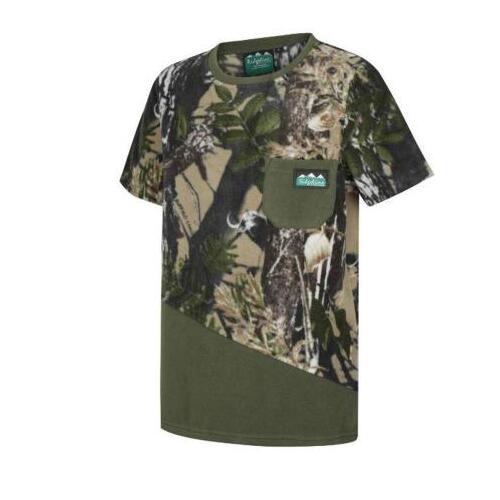 Ridgeline Kids Spliced Tee Buffalo Camo/Field Olive (2 Year Old)  - RLKTSSXFO02