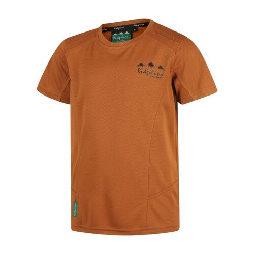 Ridgeline Kids Whanau Tee Rust (4 Year Old) - RLKTSWRT04