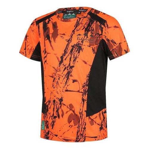 Ridgeline Kids Whanau Tee Blaze Camo/Black (8 Year Old)  - RLKTSWZXB08