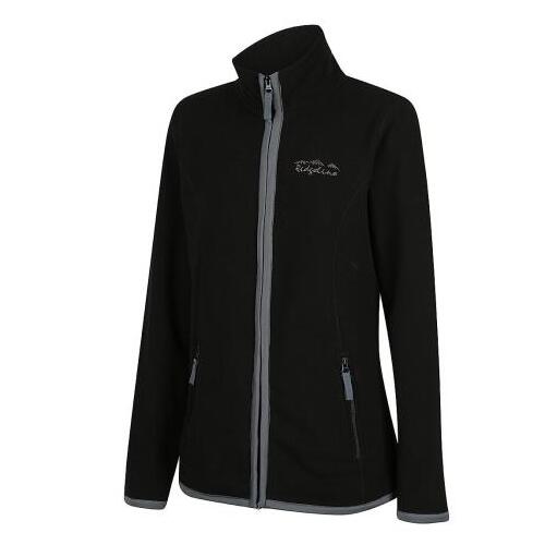 Ridgeline Womens Lowland Zip Fleece Black XS (08)  - RLLFJLLB0