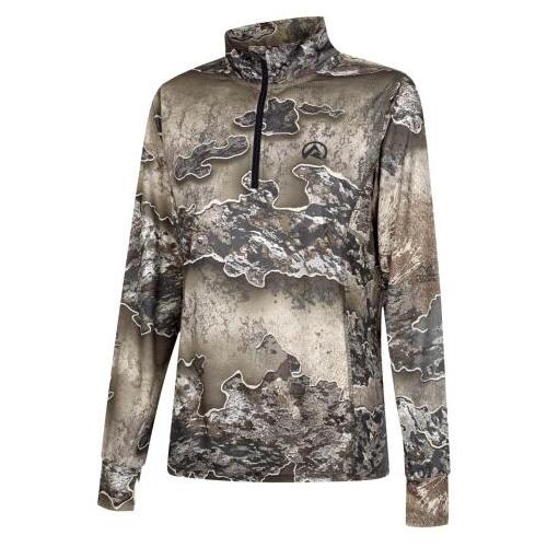 Ridgeline Womens Performance Qtr Zip Top Excape Camo 2XL (18)  - RLLLSMLEX5