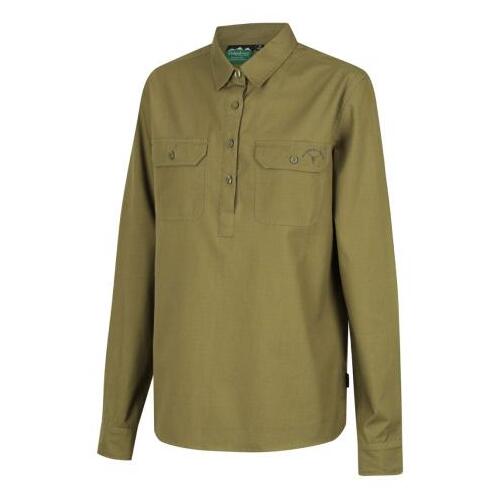 Ridgeline Womens Yard Placket Shirt Sage XS  - RLLSHYPSG0