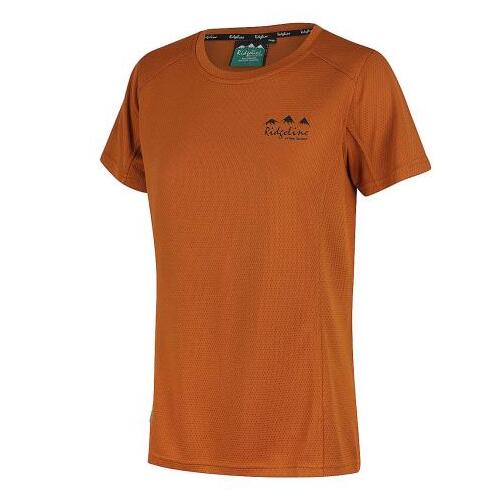 Ridgeline Womens Whanau Tee Rust L   - RLLTSWRT3