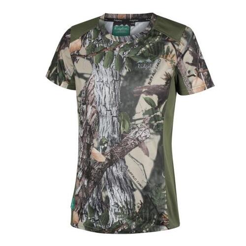 Ridgeline Womens Whanau Tee Buffalo Camo/Field Camo XS (08)  - RLLTSWXFO0