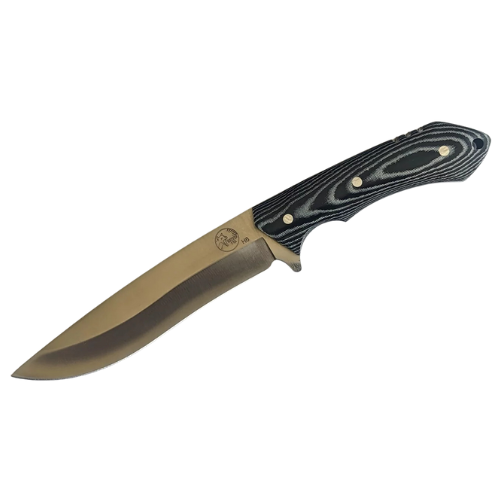 Tassie Tiger Fixed Blade Hunting Knife - Micarta Handle - TTKH6