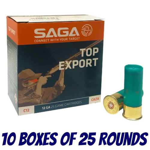 SAGA Top Export 12ga 36gr #BB Ammunition - 250 Pack - U2364007461-250PK