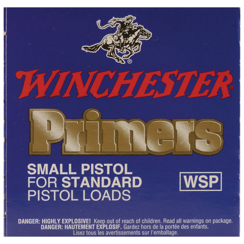 Winchester Small Regular Pistol Primers #1-1/2-108 - 100 Pack - WSP-100